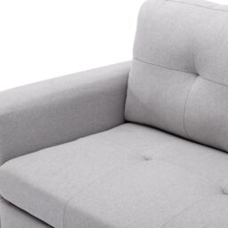 More4Homes Newport Fabric Corner 3 Seater Sofa Bed w Storage Left or Right Side in Light Grey - thumbnail 6