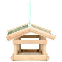 Berkfield Home Bird Feeder Solid Wood 35x29.5x21 cm in Brown - thumbnail 3