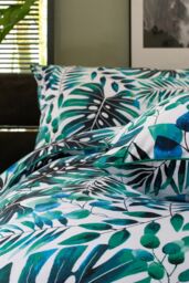 The Lyndon Company Brazil Digital Print 100% Cotton Duvet Cover Set - Deyongs 1846 in Green - Size: King - thumbnail 5
