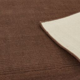 The Rug Shop UK Handmade Luxurious Modern Plain Wool Easy To Clean Area Rug in Chocolate - Size: 160 cm x 230 cm - thumbnail 5