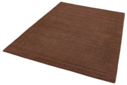 The Rug Shop UK Handmade Luxurious Modern Plain Wool Easy To Clean Area Rug in Chocolate - Size: 160 cm x 230 cm - thumbnail 3