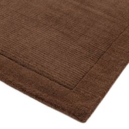 The Rug Shop UK Handmade Luxurious Modern Plain Wool Easy To Clean Area Rug in Chocolate - Size: 160 cm x 230 cm - thumbnail 2