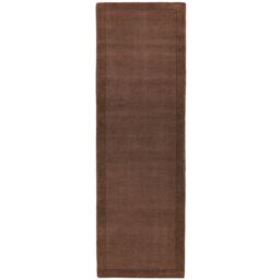 The Rug Shop UK Handmade Luxurious Modern Plain Wool Easy To Clean Area Rug in Chocolate - Size: 160 cm x 230 cm - thumbnail 6