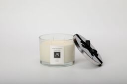 Aroma Naturals Minimalist Luxe Feroce 2-Wick Scented Candle in White - Size: Large - thumbnail 2