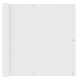 Berkfield Home Modern Balcony Screen White 90x300 cm Oxford Fabric - thumbnail 2