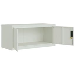 Berkfield Home File Cabinet Light Grey 90x40x110 cm Steel - Size: 90 x 40 x 110 cm - thumbnail 5
