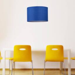 First Choice Lighting Navy Blue 25cm Ceiling Light Shade - thumbnail 3
