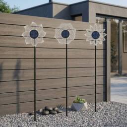 Garden Greatness Lunaria Triple Bloom Solar Stake Lights - thumbnail 2