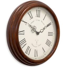 Acctim Lacock Wall Clock Westminster Chime Radio Controlled Crafted Wood in Walnut - thumbnail 3