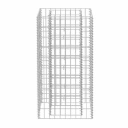 Berkfield Home Durable Gabion Raised Bed Steel 50x50x100 cm in Silver - Size: 50 x 50 x 100 cm - thumbnail 5
