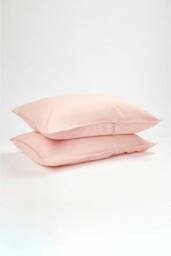 Panda London Bamboo & French Linen Complete Bedding Set in Dusty Pink - Size: Super King - thumbnail 2