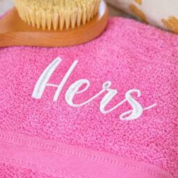 Duncan Stewart Personalised Luxury Cotton Bath Sheet in Purple - thumbnail 2