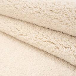 Kukoon Machine Washable Shaggy Rug Ivory Beige Fluffy Bedroom Carpet Mat in Off-White - Size: 200 cm x 290 cm - thumbnail 4