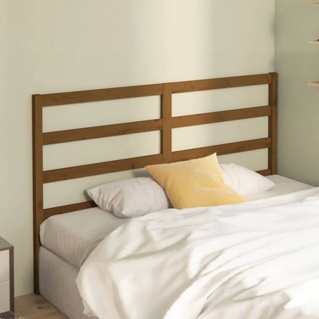 Berkfield Home Beautiful Bed Headboard Honey Brown 166x4x100 cm Solid Wood Pine - Size: 166 x 4 x 100 cm - image 1