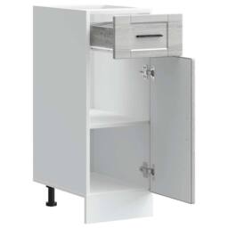 Berkfield Home Kitchen Base Cabinet¬†Porto Grey Sonoma Engineered Wood - thumbnail 5