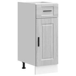 Berkfield Home Kitchen Base Cabinet¬†Porto Grey Sonoma Engineered Wood - thumbnail 3