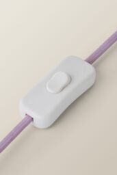 ValueLights Lolly Lilac Glass Bubble Table Lamp Base - thumbnail 4