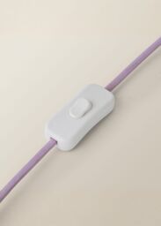 ValueLights Lolly Lilac Glass Bubble Table Lamp Base - thumbnail 5