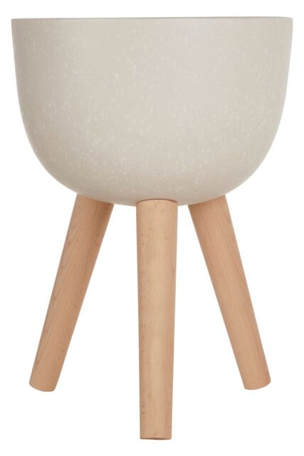 Orsina Darnell Small White Finish Rounded Planter - image 1