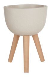 Orsina Darnell Small White Finish Rounded Planter - thumbnail 5