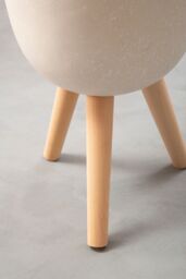 Orsina Darnell Small White Finish Rounded Planter - thumbnail 2