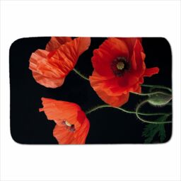 Warren Reed - Designer Poppies Sherpa Blanket - Size: Large - thumbnail 1