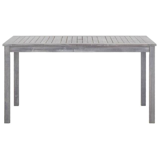 Berkfield Home Durable 5 Piece Outdoor Dining Set Grey Solid Acacia Wood - image 1