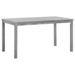 Berkfield Home Durable 5 Piece Outdoor Dining Set Grey Solid Acacia Wood - thumbnail 3