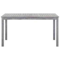 Berkfield Home Durable 5 Piece Outdoor Dining Set Grey Solid Acacia Wood - thumbnail 1