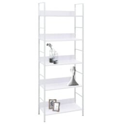 Berkfield Home 5-Layer Book Shelf White 60x27.6x158.5 cm Engineered Wood - thumbnail 2