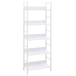 Berkfield Home 5-Layer Book Shelf White 60x27.6x158.5 cm Engineered Wood - thumbnail 1