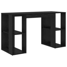 Berkfield Home Modern Black Oak Computer Desk Black Oak MDF Medium - thumbnail 3