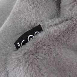 icon Kids Kingston Faux Fur Classic Bean Bag in Light Grey - Size: Medium - thumbnail 6