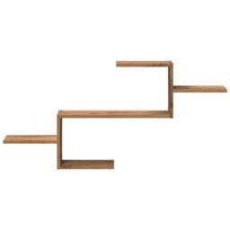 Berkfield Home Wall Shelf Artisian Oak 104x15x49 cm Engineered Wood in Brown - Size: 104 x 15 x 49 cm - thumbnail 4