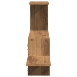 Berkfield Home Wall Shelf Artisian Oak 104x15x49 cm Engineered Wood in Brown - Size: 104 x 15 x 49 cm - thumbnail 5