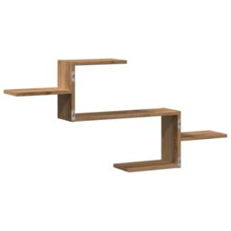 Berkfield Home Wall Shelf Artisian Oak 104x15x49 cm Engineered Wood in Brown - Size: 104 x 15 x 49 cm - thumbnail 6
