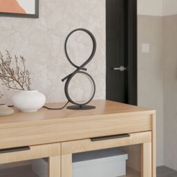 Eglo Serpins Black Aluminium & Steel Modern Table Lamp - thumbnail 2
