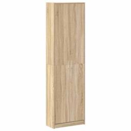 Berkfield Home Wardrobe Sonoma Oak 55x25x189 cm Engineered Wood in Light Tan - Size: 55 x 25 x 189 cm - thumbnail 3