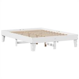 Berkfield Home Bed Frame without Mattress White 140x200 cm Solid Wood Pine - thumbnail 3