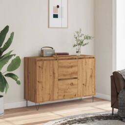 Berkfield Home Sideboard Artisan Oak 104x35x70 cm Engineered Wood in Brown - Size: 104 x 35 x 70 cm - thumbnail 1