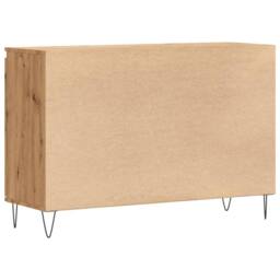 Berkfield Home Sideboard Artisan Oak 104x35x70 cm Engineered Wood in Brown - Size: 104 x 35 x 70 cm - thumbnail 6