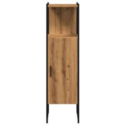 Berkfield Home Bathroom Cabinet Artisan Oak 33x33x120.5 cm Engineered Wood in Brown - thumbnail 4