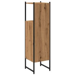 Berkfield Home Bathroom Cabinet Artisan Oak 33x33x120.5 cm Engineered Wood in Brown - thumbnail 6