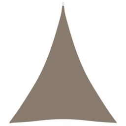 Berkfield Home Sunshade Sail Oxford Fabric Triangular 5x7x7 m Taupe in Beige - thumbnail 1
