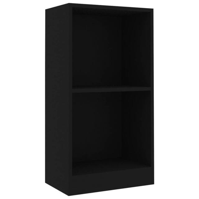 Berkfield Home Bookshelf Black 40x24x75 cm Engineered Wood - Size: 40 x 24 x 75 cm - image 1