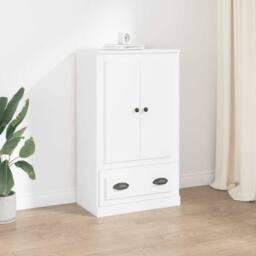 Berkfield Home Highboard White 60x35.5x103.5 cm Engineered Wood - thumbnail 2