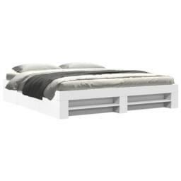 Berkfield Home Bed Frame without Mattress White 180x200 cm Super King Engineered Wood - thumbnail 1