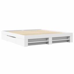 Berkfield Home Bed Frame without Mattress White 180x200 cm Super King Engineered Wood - thumbnail 3