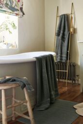 CHRISTY 'Signum' Heavyweight 100% Combed Cotton Towels in Dark Grey - thumbnail 2