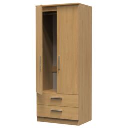 Ready Assembled 2 U Windsor 2 Door 2 Drawer Wardrobe (Ready Assembled) in Light Brown - thumbnail 5